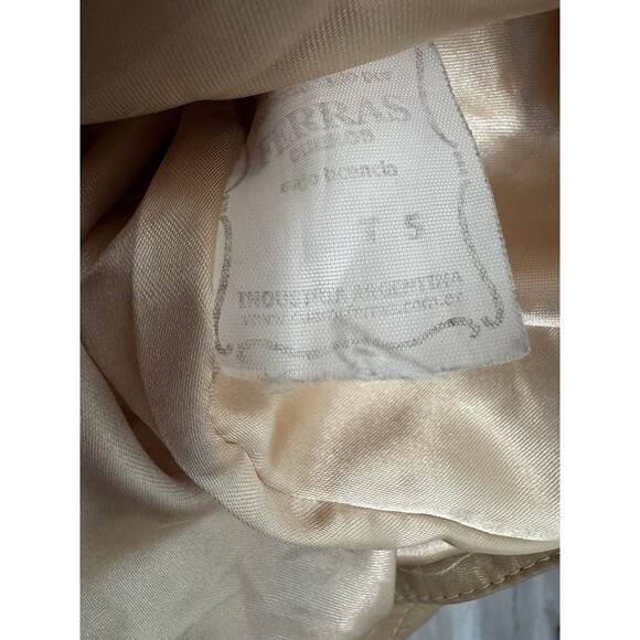 Ferras VTG Leather Blazer Jacket Y2K Tan Size 5 M-L - Picture 5 of 5